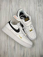 Кроссовки Nike Air Force 1 Low White Black Gold
