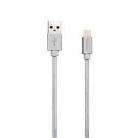 Кабель Canyon USB - Lightning 0.96м, White (CNS-MFIC3PW) в оплетке (код 1105952)