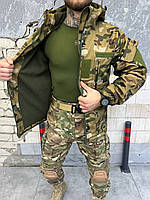 Армейская куртка мультикам двойной флис софтшел event