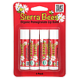 Органічні бальзами для губ, кокос, 4 шт. в упаковці, Sierra Bees, фото 2