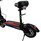 Електросамокат KUGOO M4 PRO 48V 1000W (підсилений акумулятор 17Ah) з сидінням, Чорний, фото 6