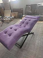 Кушетка LASHMAKER 2 в 1 велюр Фіолетовий