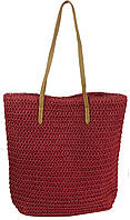 Плетеная пляжная сумка шоппер 2 в 1 Esmara Красный (IAN325849 red)