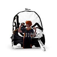 Рюкзак Аниме Jsstore Haikyu Волейбол стиль Победитель Белый