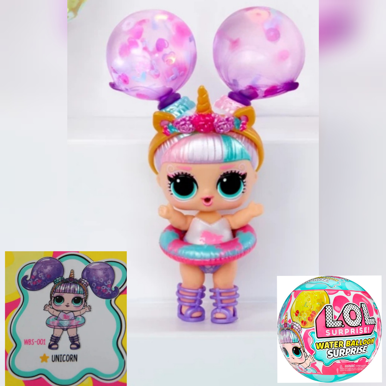 Lol Surprise Water Balloon Surprise Dolls Unicorn Collectible Doll Hair Glitter ID 1293254396424486286 1300 Prom.ua