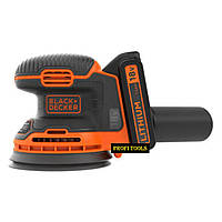 Орбитальная шлифмашина акумуляторная BLACK+DECKER BDCROS18-QW