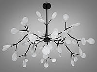 Подвесная люстра "Светлячок" в гостиную, цвет чёрный, 54 лампы 886-54ABK-LS