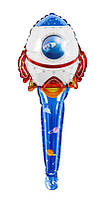 Фольгированный шарик бей-палка КНР (60 см) Ракета