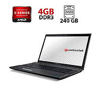 Ноутбук Б-класс Packard Bell LK11BZ/ 17.3" (1600x900)/ AMD E-300/ 4 GB RAM/ 240 GB SSD/ Radeon HD 6310