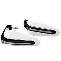 Захист рук для мотоцикла з led-габаритами, біла (к-т 2 штуки)