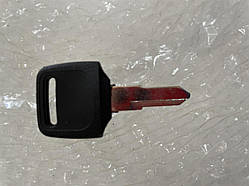 Ключ замку запалювання (заготівля) Suzuki (з емблемою, довгий, червоний) KOMATCU