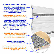 Плінтус РР самоклейний 2300х140х4мм Білий із сірою смужкою (D) SW-00001809, фото 3