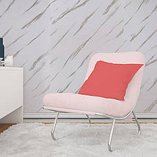 Плінтус РР самоклейний 2300х70х4мм Білий із сірою смужкою (D) SW-00001833, фото 5