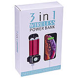Power Bank 5200 mAh — 3 in 1 wireless, фото 2