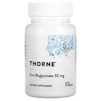 Thorne Zinc Bisglycinate 30 mg 60 капсул