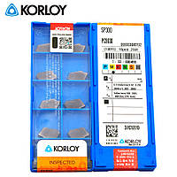 Токарные твердосплавные отрезные пластины KORLOY SP300 PC9030 10 шт канавочные пластины