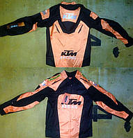 Мотокуртка KTM (текстиль) ( size:M, черно-оранжевая)