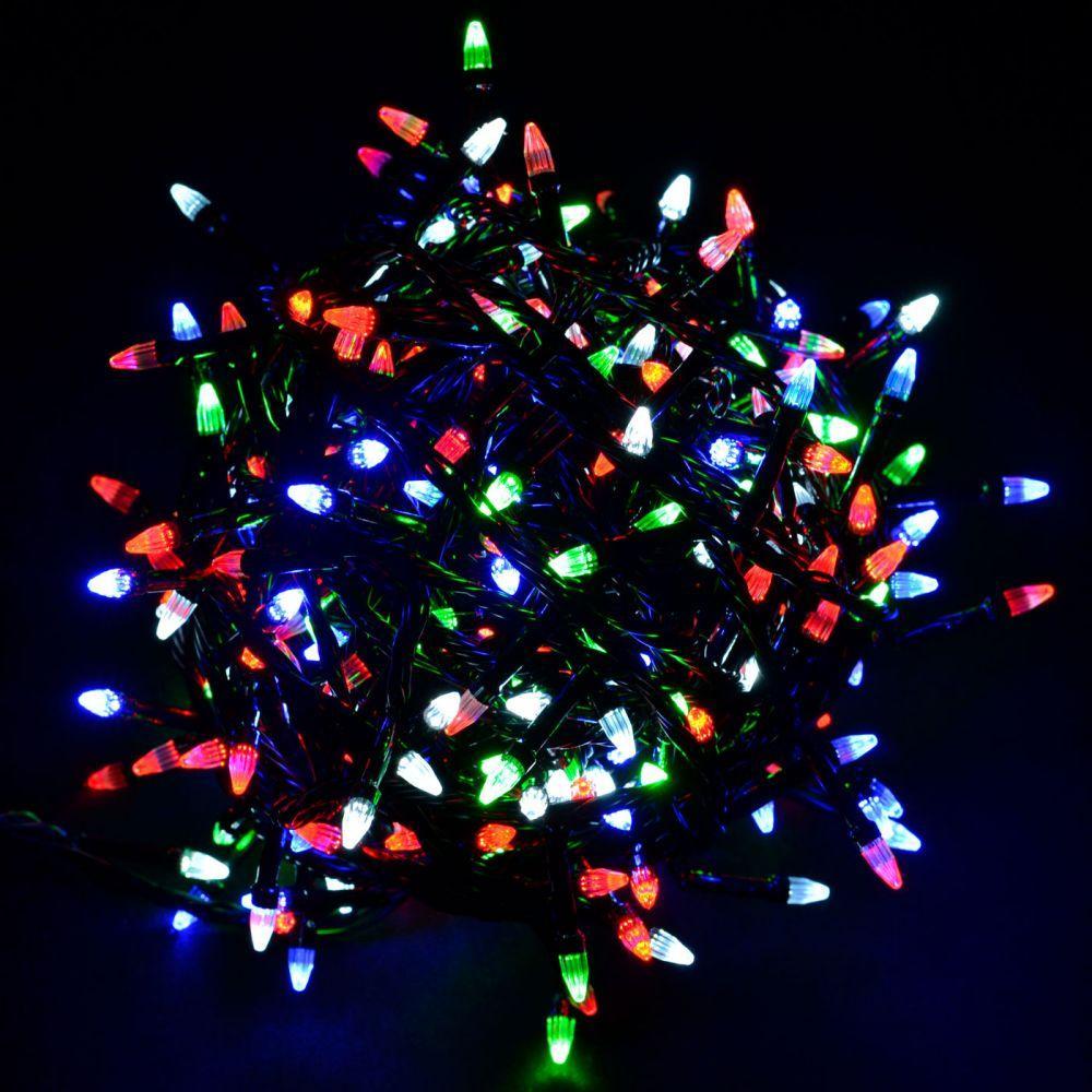 Гірлянда "Провідна" свічка 500Led, чорний шнур (LS-500M-2) RGB