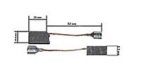 Щетки для электроинструмента 6,3*12,5*20 клема Фиолент KOSA