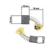 Щетки для электроинструмента 7.5*18*16 Makita М17 KOSA