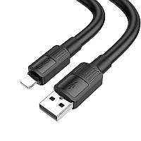 Кабель Hoco X84 USB to Lightning charging data cable 1 m PVC material current up to 2.4A Черн DS, код: 7676558