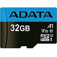 Карта пам'яті AData A1 Premier A1 UHS-I 32 GB microSDHC Class 10 SD адаптер (AUSDH32GUICL10A1-RA1)