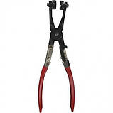 Щипці із шарнірним захопленням для хомутів (вигнуті) GEKO G01654, фото 3