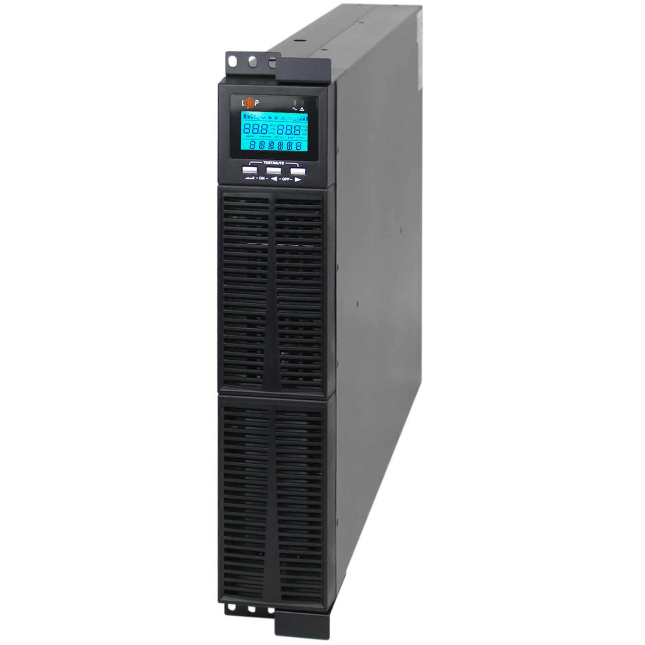 ДБЖ LogicPower-2000 PRO RM 72V 6A для ПК та офісної техніки без батареї потужність 2000VA LCD дисплей