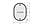 Сувальдна декоративна накладка з автошторкою MOTTURA 69/52 овальна Хром, фото 3