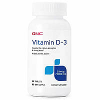 Vitamin D-3 1000 IU GNC (180 таблеток)