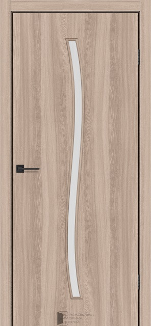 Двері міжкімнатні КФД/ KFD LINE Glass-02 Шимо Міранти, Сатин білий