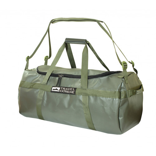 Сумка-рюкзак із щільною водонепроникною тканиною Travel Extreme Teza 100L Khaki