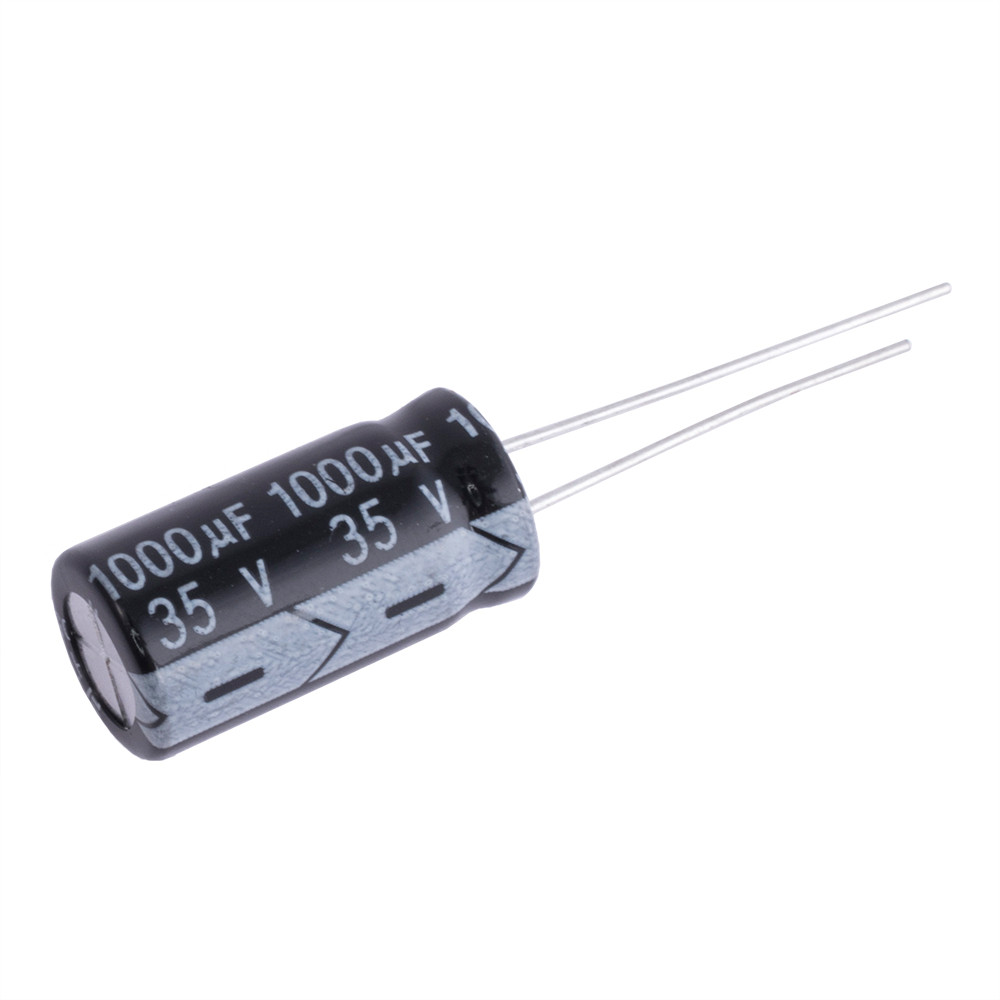Конденсатор 1000uF 35V 10*20мм 105C Chongx, для живлення FPV дронів