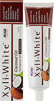 Now Foods, Solutions, XyliWhite, зубна гель-паста, з кокосовою олією, зі смаком м'яти, 181 г (6,4 унції)