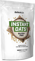 Вівсяні пластівці швидкого приготування BioTech Instant Oats Gluten Free 1000 g (Unflavoured)