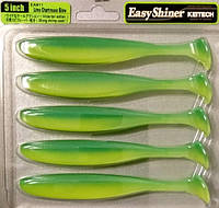 Силикон Keitech Easy Shiner 5" (5шт) EA#11 Lime Chartreuse Glow