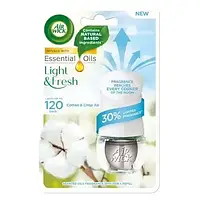 Електричний освіжувач повітря Air Wick Cotton & Crisp Air зі змінним наповненням свіжість бавовни,19 мл