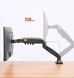 Кріплення настільне V-Star V160 для двох моніторів 17-27 дюймів 808, чорне, фото 6