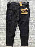 Чоловічі чорні джинси прямого крою, фото 2