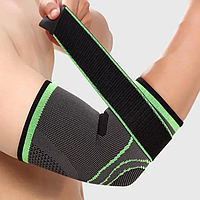 Эластичный бандаж на локоть, налокотник компрессионный на липучке elbow support