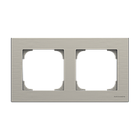 Рамка ABB Niessen Sky8572.1 BL 2-пост цвет стальной (2CLA857200A1401)