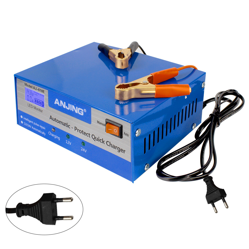 Зарядний пристрій intelligent 12V/2A для автомобільних акумуляторів (універсальний), фото 1