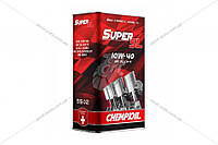 Масло ДВС 10W-40 Chempioil Super SL SL/CH-4, ACEA A3/B3, 4л, полусинтетика (metal) (CH9502-4ME) (Chempioil)