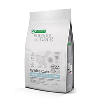 Nature's Protection Superior Care White Cats Grain Free сухий корм для котів із білою шерстю, 7 кг