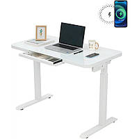 Стол со стеклянной столешницей Monotable Nice Desk White