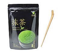 Зелений чай Матча TM Smoul Matcha Village 100 г (Клас 3А Ceremonial) з ложкою Чаcаку в подарунок