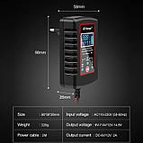 Зарядний пристрій intelligent 12V/6A для автомобільних акумуляторів (універсальний), фото 4