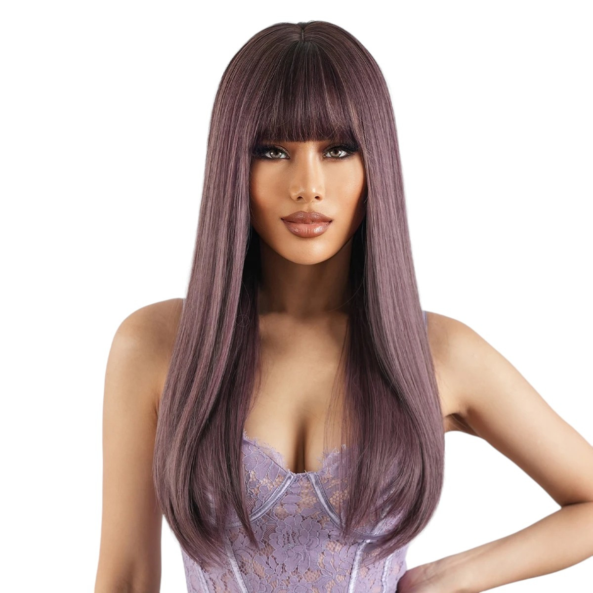 Перука жіноча довга, термостійке волокно, DC2096-4