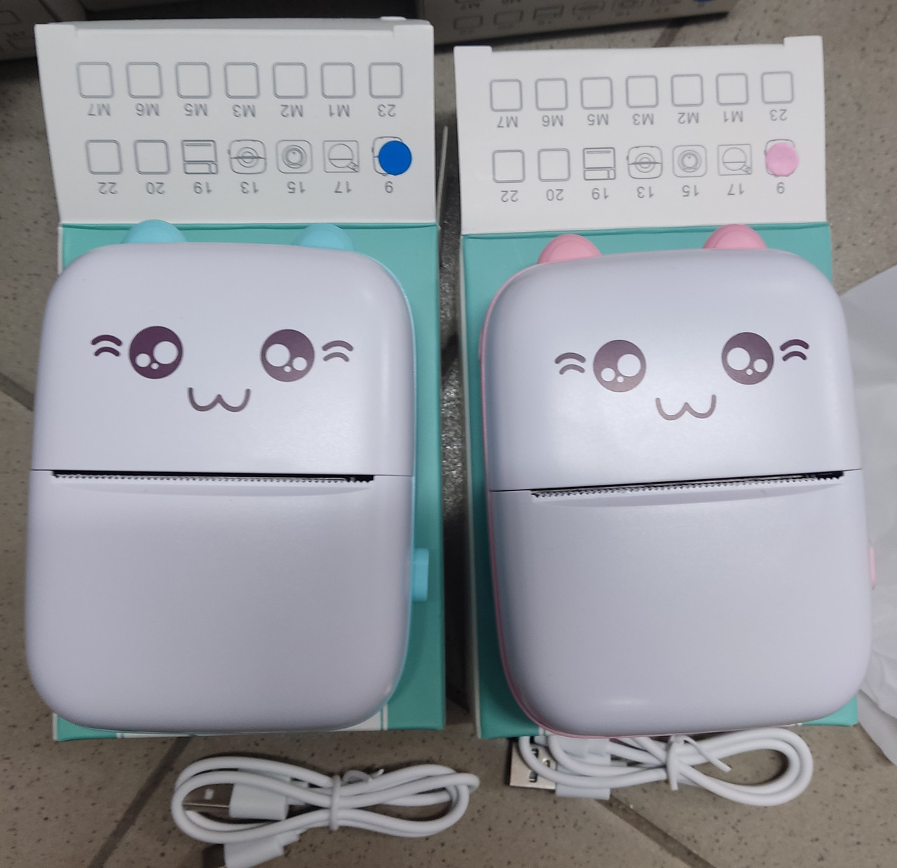 Портативний дитячий міні-принтер (Mini Printer), термопринтер, кишеньковий дитячий принтер, термопринтер кіт., фото 1