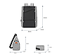Рюкзак 3в1 з сумкою через плече і гаманцем / Міський рюкзак для роботи,навчання / Рюкзак дорожній Чорний, фото 6
